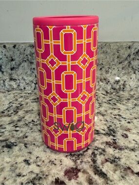 SWIG Life Insulated 12 oz Can Cooler  - Pink & Orange